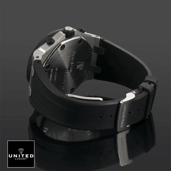 Audemars Piguet Royal Oak Offshore 25940SK.OO.D002CA.02 "Black" Top Replica 1:1 Audemars Piguet Black Rubber Bracelet Steel Case Replica upside view