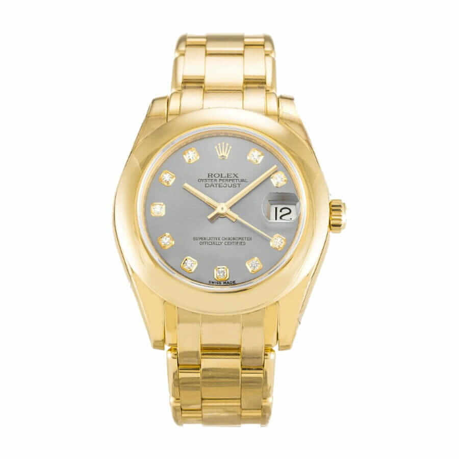 gold-rolex-diamond-bezel-replica Rolex Pearl Master 81208 Gold & Diamond Dial Super Clone Premium Replica 1:1 - Image 1