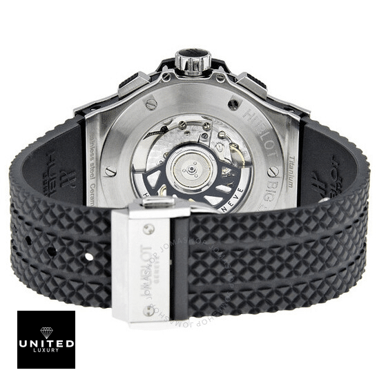 Hublot Big Bang Chronograph 342.SB.131.RX Authentic Clone 1:1 Hublot Big Bang Black Rubber Bracelet Replica stell closed clasp