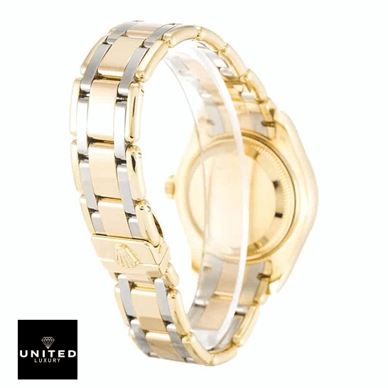 Rolex Tridor Pearlmaster 80298-0048 "Ladies" 1:1 Clone Edition rolex 80298 0048 Rolex Tridor Pearlmaster 80298-0048 Two Tone Bracelet Fold Clasp on the Rolex Logo Replica