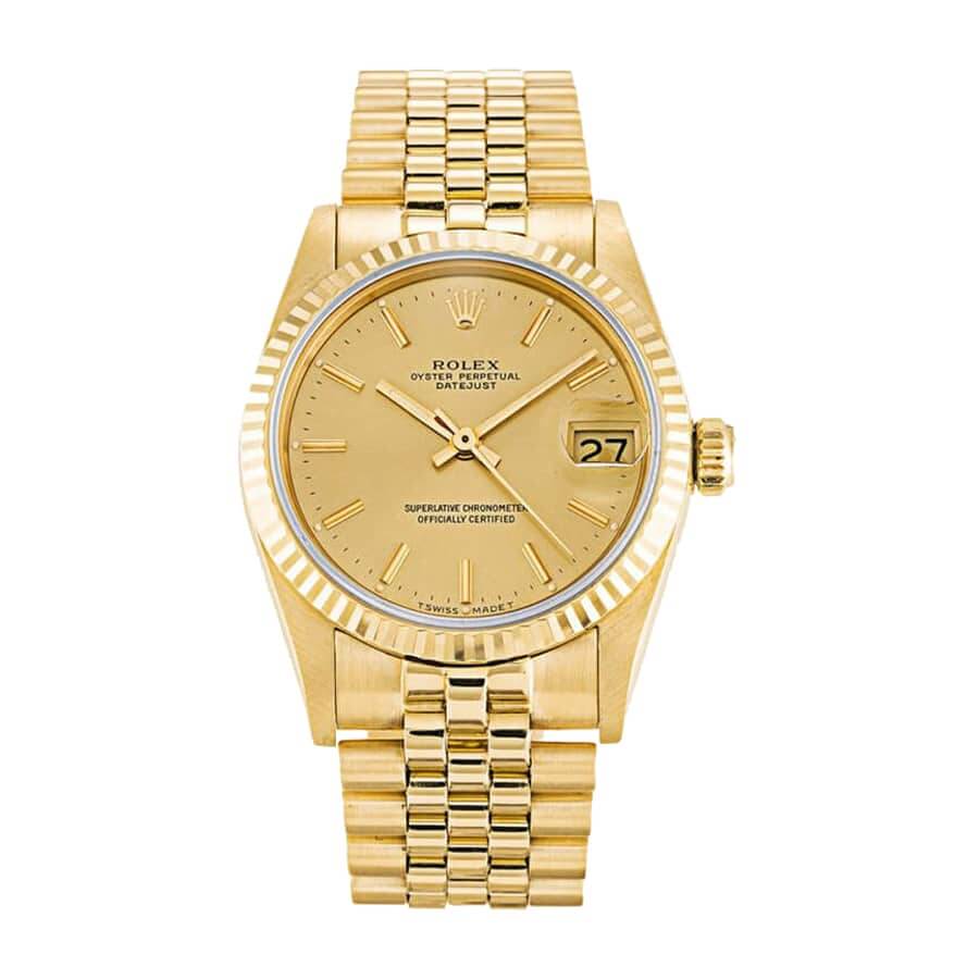 rolex-datejust-yellow-gold-6824 Rolex Datejust "Champagne Dial" 6824 True Replica 1:1 - Image 1