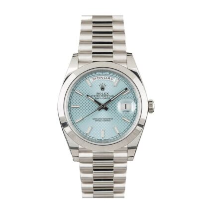 Rolex Day-Date 228206 "Ice Blue Baguette" Premium Duplicate