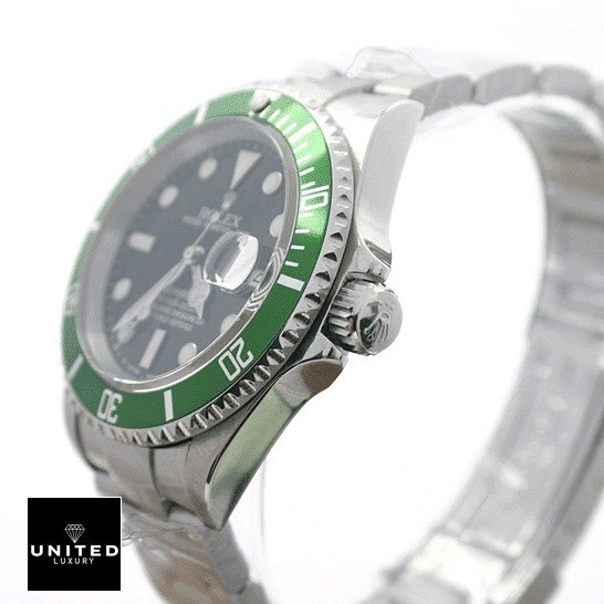 Rolex Submariner 16610LV "Kermit" Precision Replica Edition rolex submariner 16610LV MK2 replica rightside Rolex Submariner Date Kermit Black Dial Green Bezel 16610LV MK2 Replica