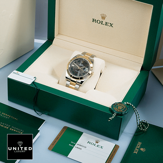 Rolex Datejust Grey Roman Dial 116333-0001 Mirror Clone Quality Rolex Datejust ın the Rolex Box