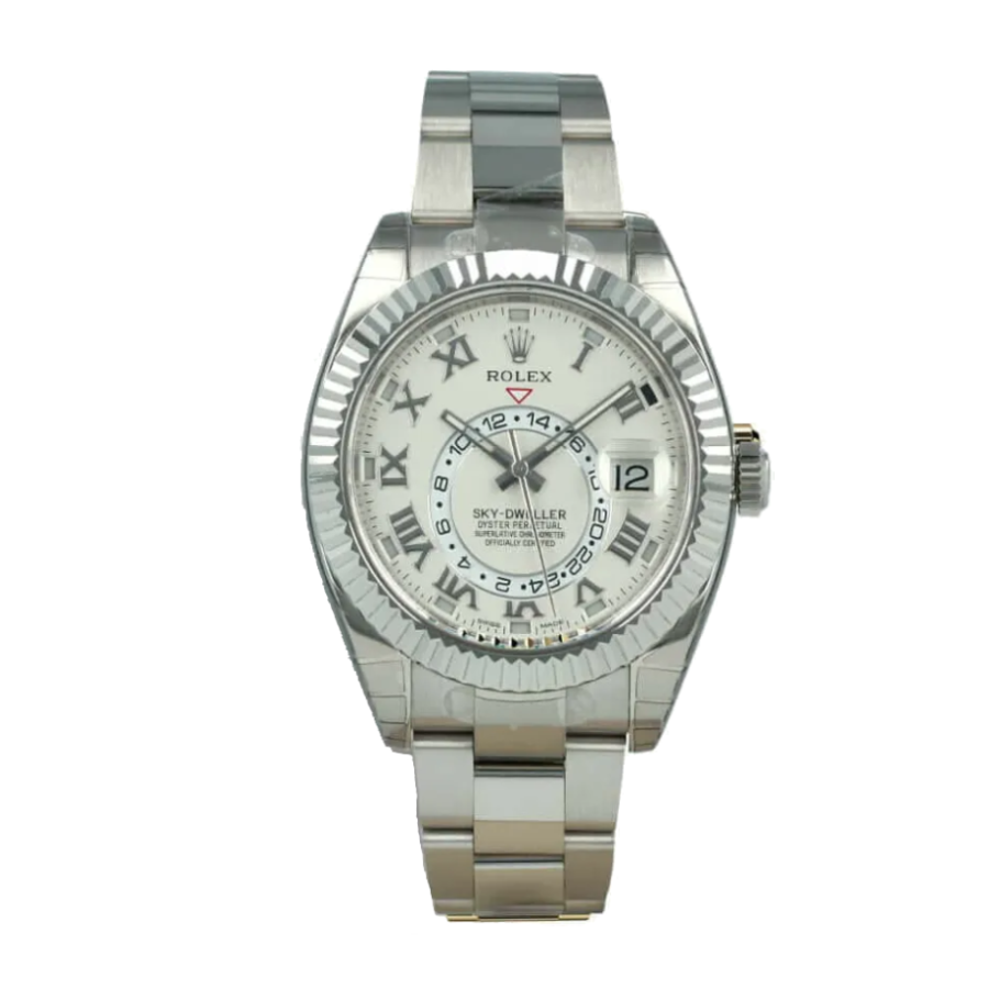 sky-dweller-white-dial-replica-1 Rolex Sky-Dweller 326939 "White Dial" Near Original Replica - Image 1