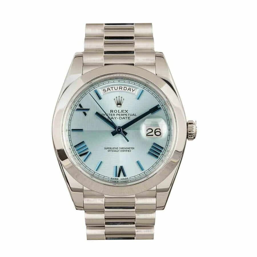 116718LNblackdial-1 Rolex Day-Date 228206-0002 "Oyster Bracelet" Authentic Copy 1:1 - Image 1