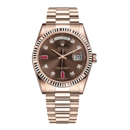 Rolex Day-Date 128235 "Chocolate Dial" Top Grade Clone 1:1