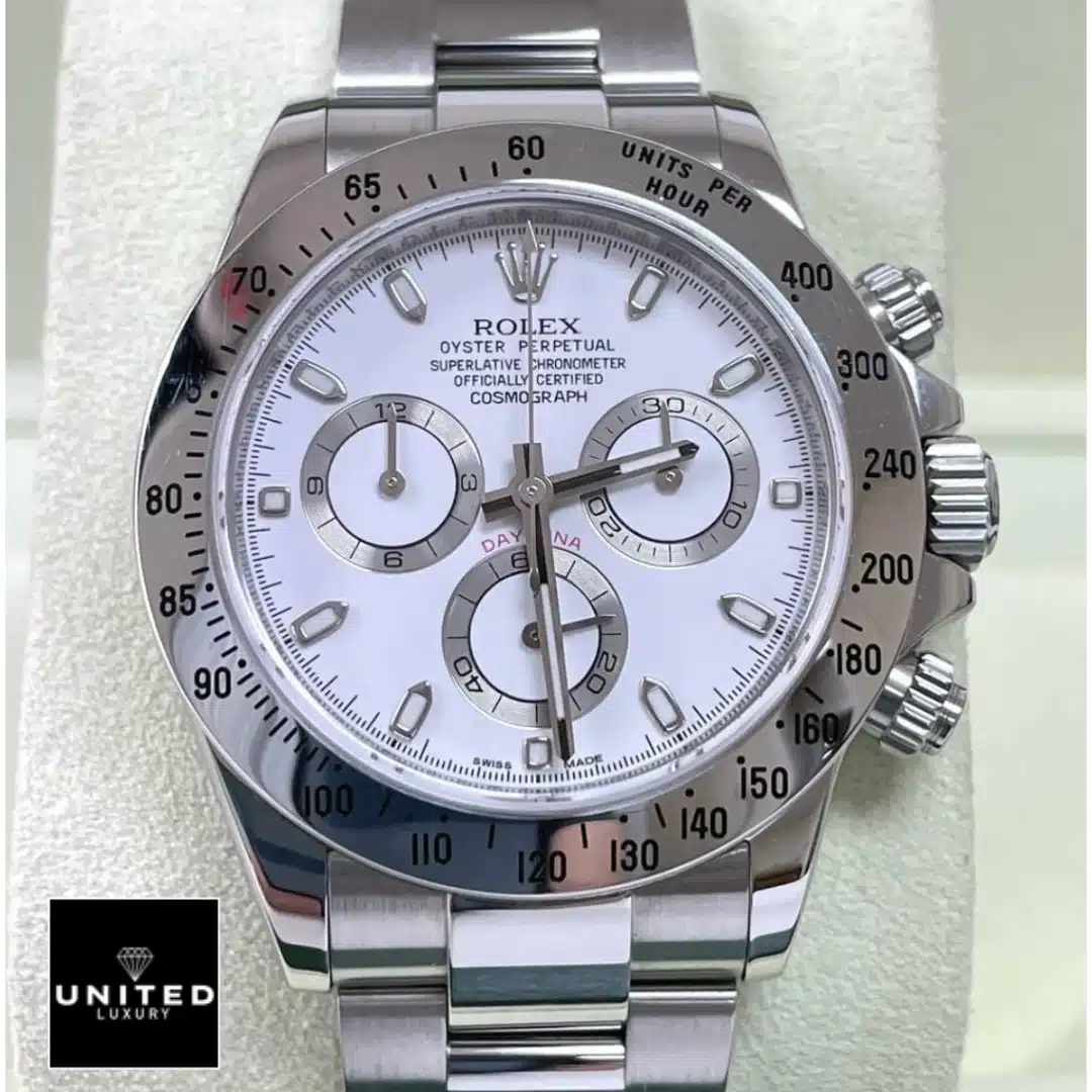 Rolex Cosmograph Daytona 116520 Pro Clone 1:1 Yeni Proje Rolex Daytona White Dial 116520 Replica