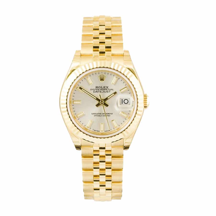 rolex-datejust-279178-28mm-yellow-gold-automatic-silver-dial Rolex Datejust Gold 279178 Collector’s Clone 1:1 - Image 1