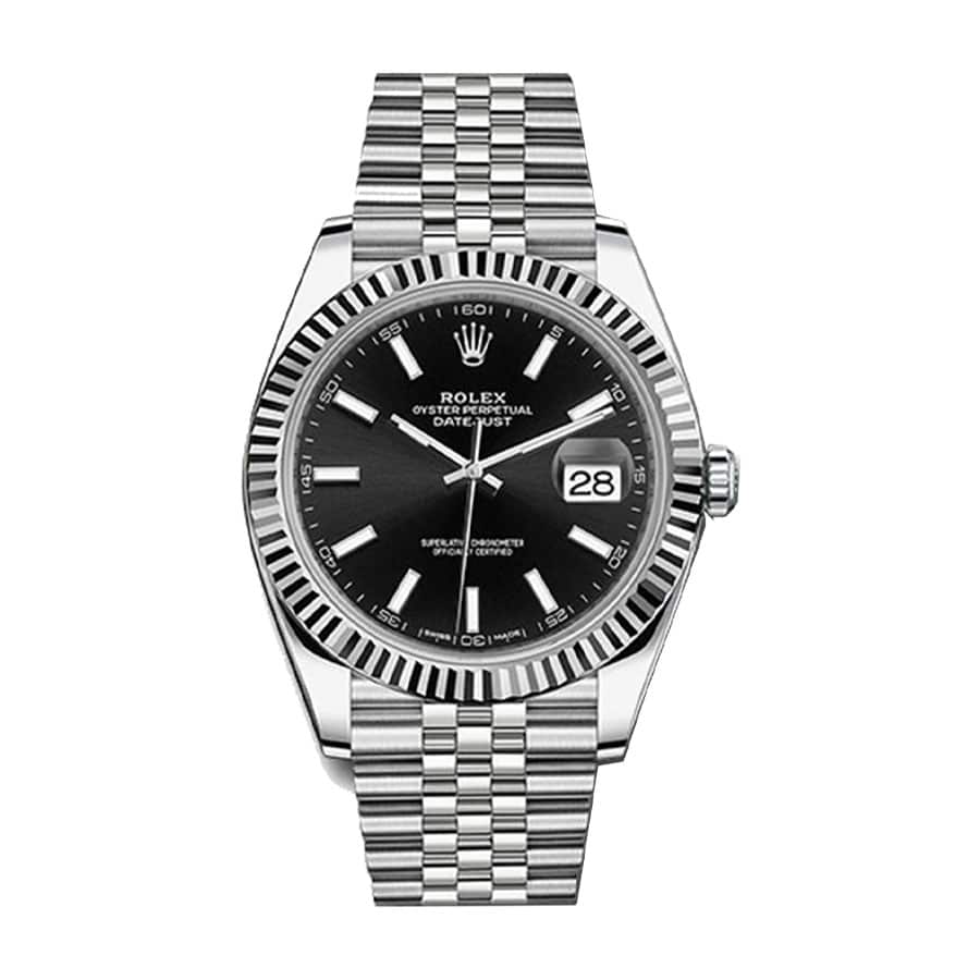 rolex-datejust-33mm-126234-2019-model-white-gold-black-dial Rolex Datejust 126234 Perfect Clone Quality - Image 1