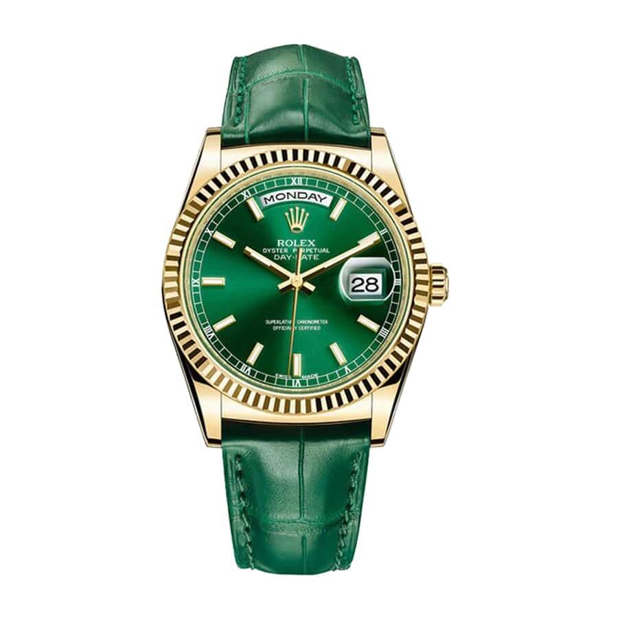 rolex-day-date-118138 Rolex Day-Date 118138-0003 "Green Dial" Superior Replica - Image 1