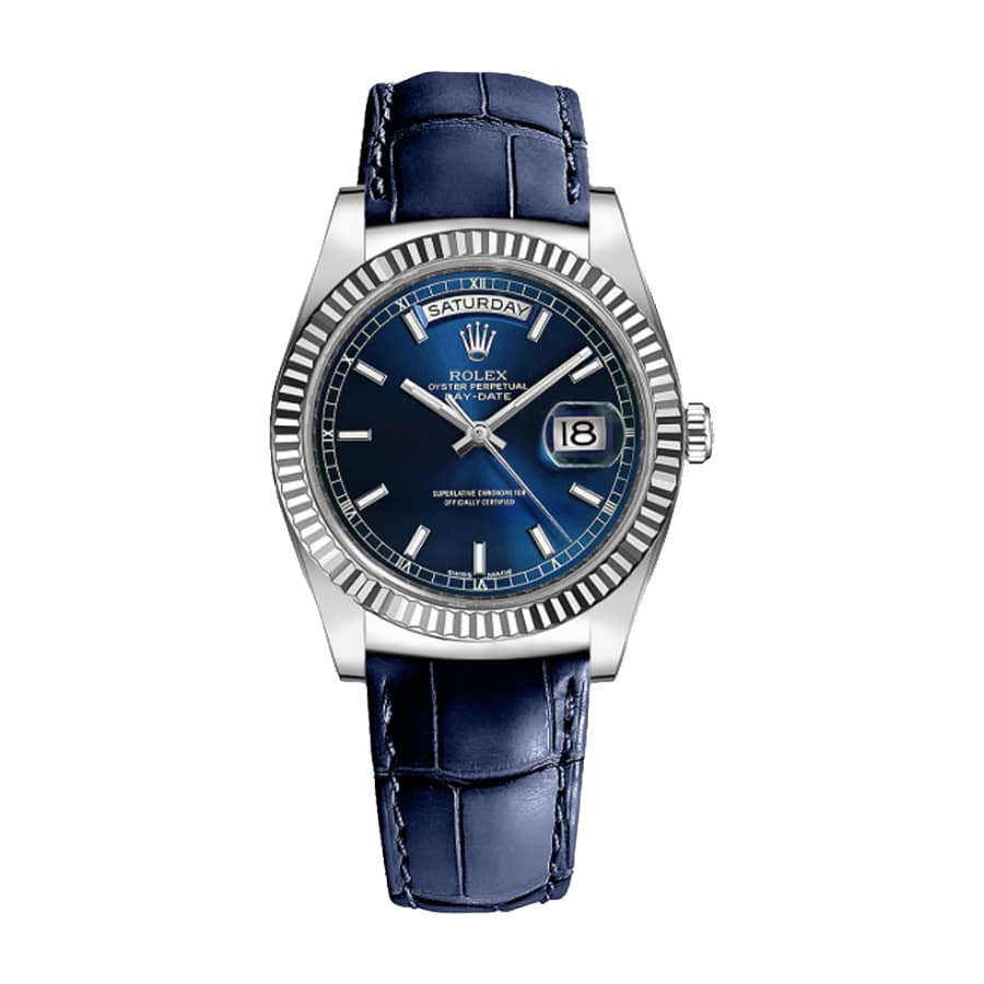 rolex-day-date-118139 Rolex Day-Date 118139-0004 "Blue Dial" Perfect Duplicate 1:1 - Image 1