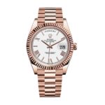 Rolex Day-Date 228235 "White Dial" Signature Replica 1:1