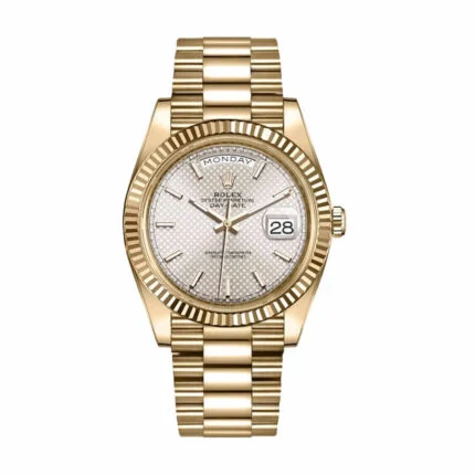 Rolex Day-Date 228238-0004 "Diagonal Silver" Premium Duplicate