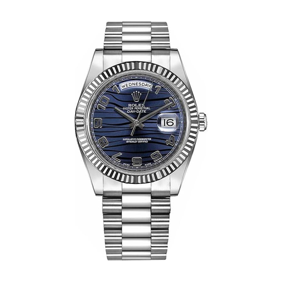 rolex-day-date-ii-218239-silver-index-dial-replica Rolex Day-Date 228238-0002 "Blue Champagne Dial" Exceptional Replica 1:1 - Image 1