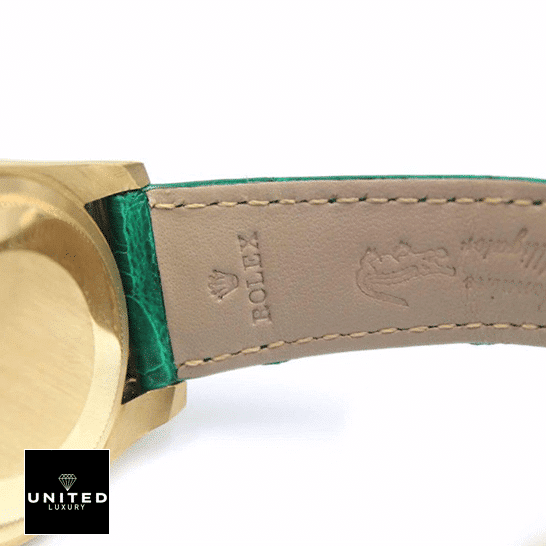Rolex Day-Date 118138-0003 "Green Dial" Superior Replica rolex day date118138 0003 replica Rolex Day-Date 118138-0003 Replica Gold Case & back of the green bracelet