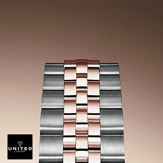 Rolex Datejust 126231 "Two Tone" Authentic Clone 1:1 rolex datejust 279381RBR everose gold diamond automatic sundust with diamond dial jubilee replica bracelet 1 Rolex Datejust 36 126231-0033 Two-Color Rose Gold and Steel Jubilee Bracelet Replica