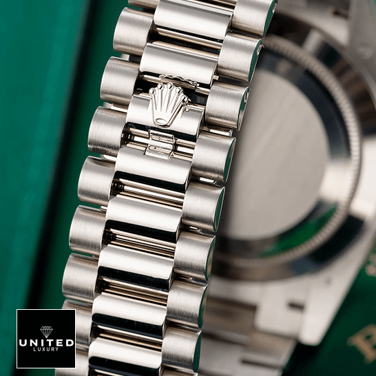 Rolex Day-Date 228239-0002 "Blue Dial" Elite Clone Edition rolex day Rolex Day-Date 40 228239 Oyster Bracelet on the Rolex Logo
