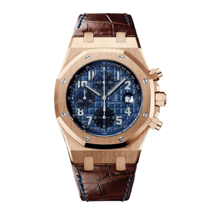 AP-Chronograph-Rose-Gold-Replica Audemars Piguet Royal Oak Offshore 26365OR.OO.D801CR.01 Top Replica 1:1 - Image 1