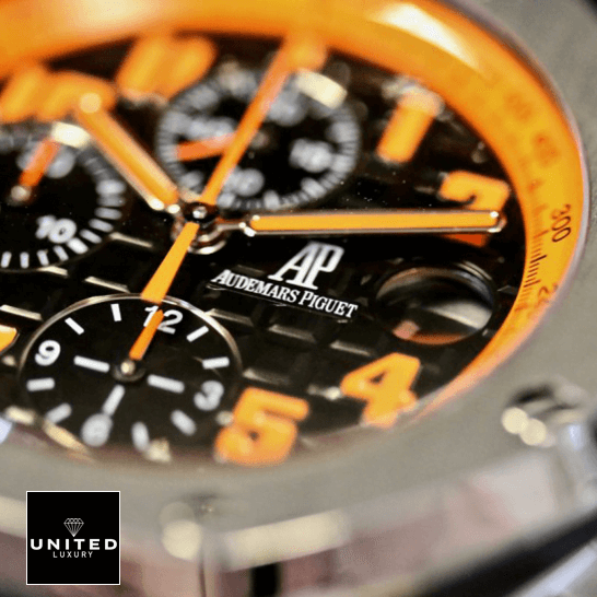 Audemars Piguet Royal Oak Offshore 26170ST.OO.D101CR.01 "Volcano" Perfect Duplicate 1:1 audemars piguet royal oak offshore 26170ST.OO .D101CR.01 replica dial Audemars Piguet Royal Oak 26170ST.OO_.D101CR.01 Black Orange Dial Replica