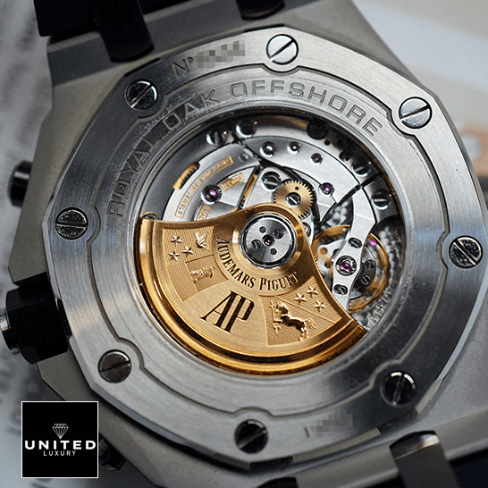 Audemars Piguet Royal Oak Offshore 26408OR.OO.A010CA.01 "Navy" Ultra Clone 1:1 audemarspiguet royaloakoffshore 26470ST.OO .A027CA.01 replica back Audemars Piguet Eoyal Oak Offshore Steel Case Replica upside view