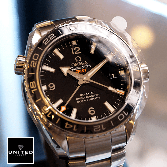 Omega Seamaster Planet Ocean Co-Axial 232.30.44.22.01.001 "Deep Black" Deluxe Replica Edition omega seamasterplanetocean 232.30.44.22.01.001 replica front Omega Seamaster Planet Ocean 232.30.44.22.01.001 Black Dial Replica