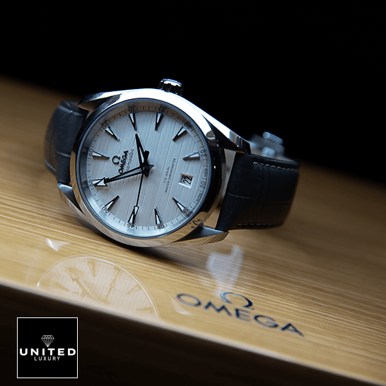 Omega Seamaster Aqua Terra Co-Axial Master Chronometer 220.13.38.20.02.001 Superior Replica omega seamaster aqua terra steel 220.13.38.20.02 left Omega Seamaster Aqua Terra White Dial Replica on the omega box