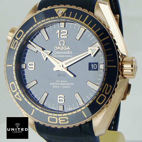 Omega Seamaster Planet Ocean Steel 215.63.44.21.03.001 Premium Replica 1:1 omega seamaster planet ocean steel 215.63.44.21.03 man Omega Seamaster Blue Dial Planet Ocean Replica crown / push button
