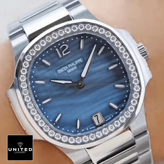 Patek Philippe Nautilus Ladies 7018/1A Elite Clone Edition patek philippe nautilus 70181A replica wrist Patek Philippe Nautilus Ladies 7018/1A Elite Clone Edition patek philippe nautilus 70181A replica wrist