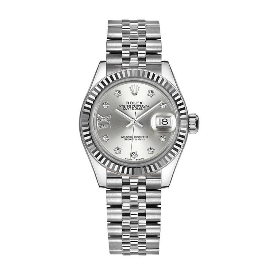 rolex-datejust-28mm-279174-steel-white-gold-automatic-silver-dial Rolex Lady-Datejust 279174 Silver Dial Jubilee Premium Replica 1:1 - Image 1