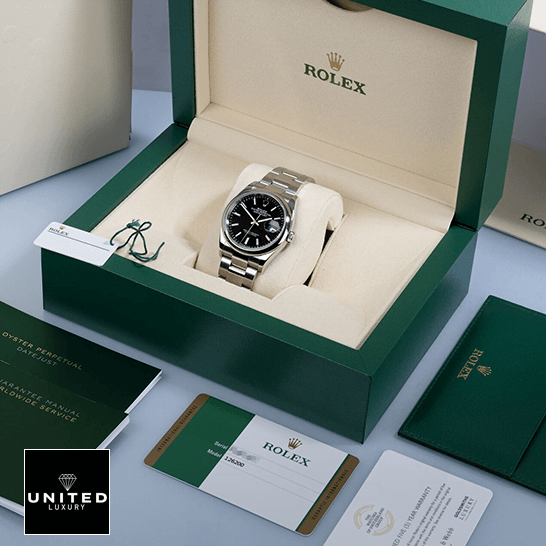Rolex Datejust 115200-0004 Supreme Replica Edition rolex datejust 115200 0004 steel automatic silver dial oysterr replica Rolex 115200-0004 Datejust Black Dial Replica in the rolex box