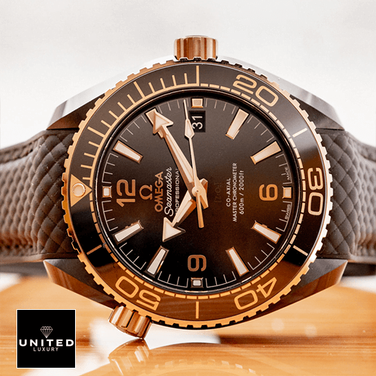Omega Seamaster Diver Ceramic 215.62.40.20.13.001 Ultra Accurate Clone Omega Seamaster 215.62.40.20.13.001 Planet Ocean Ceramic Brown Dial Replica