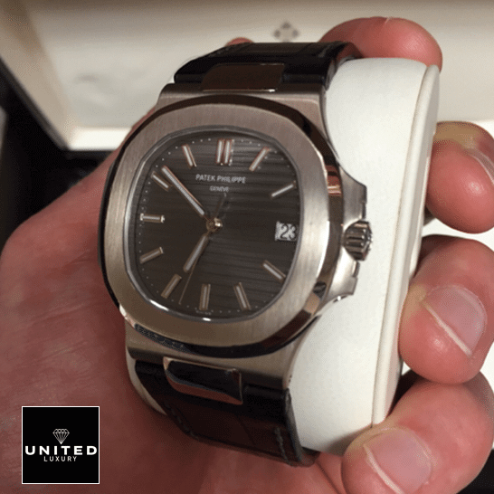Patek Philippe Nautilus 5711G-001 White Gold Masterpiece Replica patekphilippe nautilus 5711G 001 replica 40mm Patek Philippe Nautilus 5711G-001 Stainless Case Replica in the box