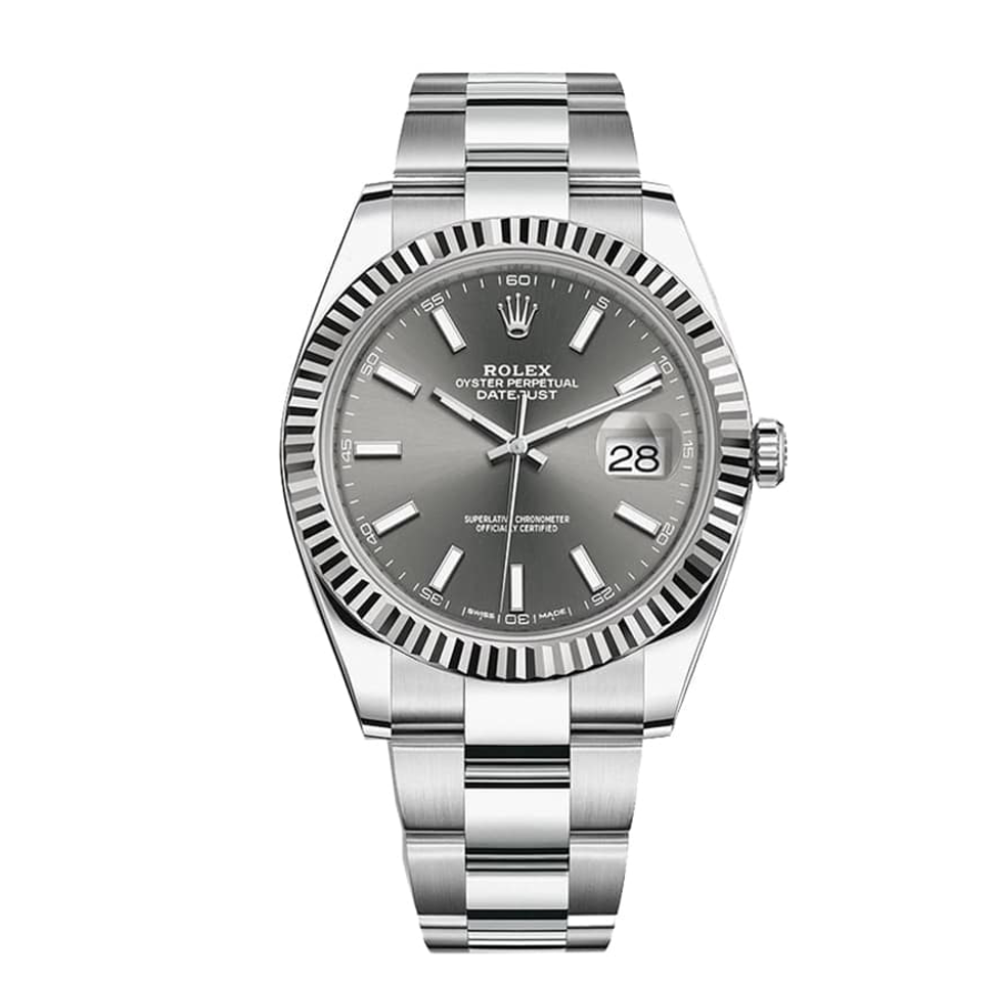 Rolex-Datejust-Grey-Dial-Replica Rolex Datejust Rhodium Dial 126334-0013 Handcrafted Clone Quality - Image 1