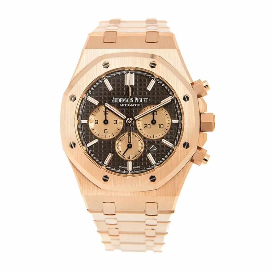 audemars-piguet-royal-oak-chocolate-dial-26331or-oo-1220or-02-replica AP Royal Oak Chronograph 26331OR.OO.D821CR.01 "Rose Gold" High-End Replica 1:1 - Image 1