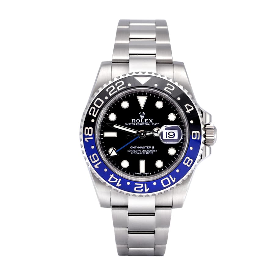 rolex-gmt-master-ii-black-dial-stainless-steel-mens-watch-116710blnr Rolex GMT-Master II 116710BLNR "Batman" Authentic Clone 1:1 - Image 1