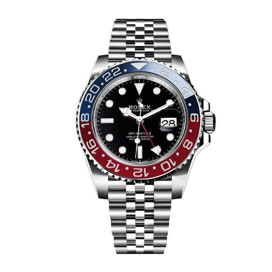 rolex-gmt-master-ii-pepsi-steel-jubilee-126710blro-replica Rolex GMT-Master II "Pepsi" Jubilee 116520 Deluxe Replica Edition - Image 1