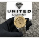 Audemars Piguet Royal Oak "Iced Out Yellow Gold" 15400SR.OO.1220SR.01 Premium Duplicate - Image 2