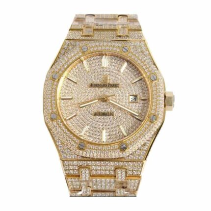 Audemars Piguet Royal Oak 15400SR.OO.1220SR.01 "Fully Iced Out" Elite Clone Edition