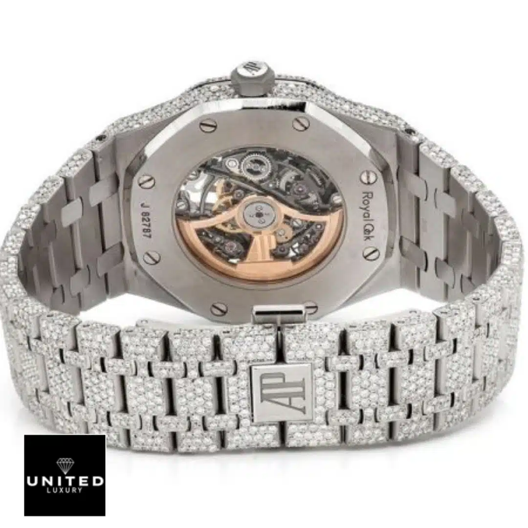Audemars Piguet Royal Oak "Iced Out" A110BL72 Ultimate Clone Quality Yeni Proje 2 13 AP Iced Out Watch Replica clasp and stainless steel case