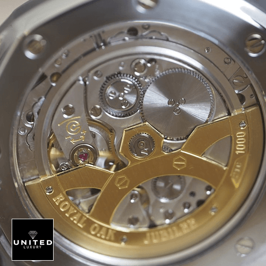 Audemars Piguet Royal Oak 14802ST "Jubilee" Near Original Replica audemars piguet royal oak selfwinding machanisma Audemars Piguet Royal Oak Jubilee Steel Mechanism Replica front back view