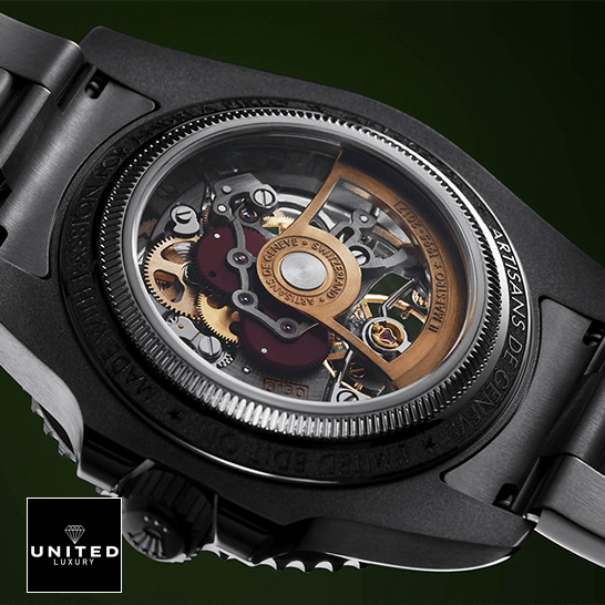 Rolex Submariner 114200 "Skeleton" Perfect Clone Quality Rolex Perpetual Skeleton 114200 Case Replica black background
