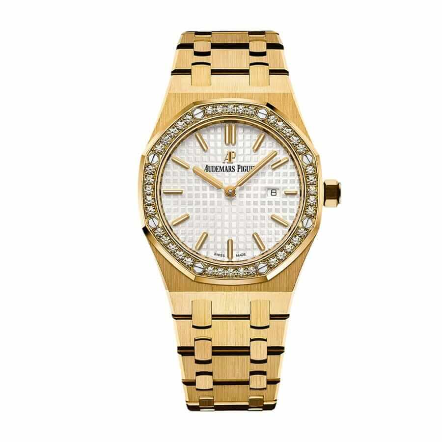 audemars-piguet-royal-oak-selfwinding-yellow-gold-67651ba-zz-1261ba-01-replica Audemars Piguet Royal Oak 67651BA.ZZ.1261BA.01 "Diamond Bezel" Collector’s Replica - Image 1