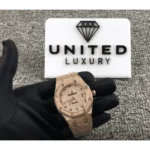Audemars Piguet Royal Oak AP160SF296 "Iced Out Rose Gold" Top Grade Replica - Image 6