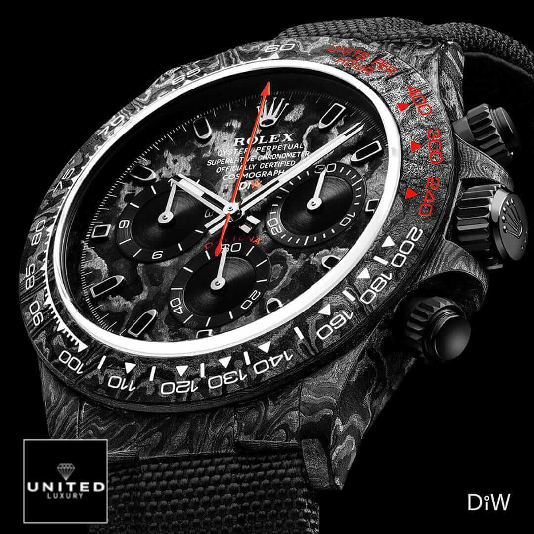 Rolex Cosmograph Daytona 116503-NTPT-RED "NTPT Carbon Speedster" Top Tier Replica Edition Yeni Proje 4 25 Rolex Daytona Speedster Red After Market 116503-NTPT-RED Replica Button & Crown Pusher