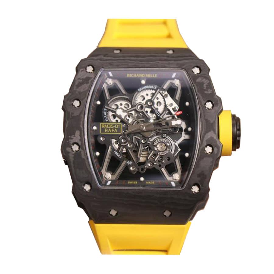 richard-mille-rm35-01-rafa-kv-v2-carbon-skeleton-dial-replica Richard Mille RM 35-01 "Rafael Nadal" Handcrafted Replica Edition - Image 1