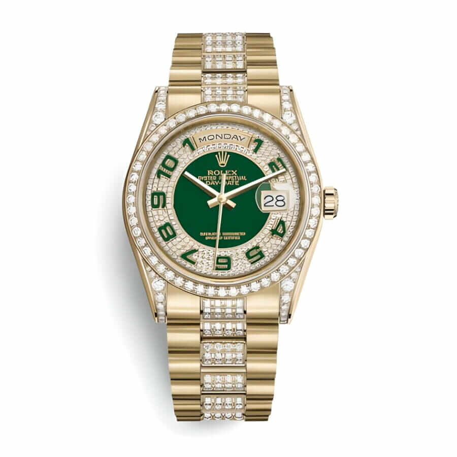 rolex-1-1-1 Rolex Day-Date 118348 "Iced Out" Deluxe Clone 1:1 - Image 1