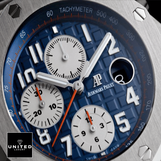 Audemars Piguet Royal Oak 26470ST.OO.A027CA.01. "Chronograph" Supreme Clone Quality audemars piguet royal oak offshore 26470ST.OO .A027CA.01 replica rubber unitedluxurynet 2 Audemars Piguet Blue Dial 26470ST.OO_.A027CA.01 Replica red second hand