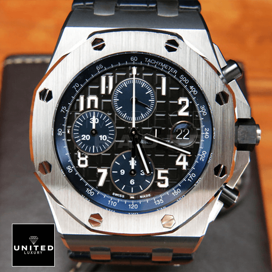 Audemars Piguet Royal Oak Offshore 26470ST "The Batman" Master Replica 1:1 audemars piguet royal oak offshore chronograph 26470ST.OO .A028CR.01 front two audemars_piguet_royal_oak_offshore_chronograph_26470ST.OO_.A028CR.01_front_two