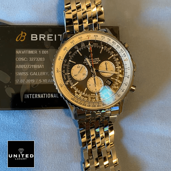 Breitling Navitimer B01 Chronograph AB0121211B1A1 "Black Dial" Premium Duplicate Edition breitling navitimer AB0127211B1A1 replica front Breitling Navitimer B01 Chronograph AB0121211B1A1 "Black Dial" Premium Duplicate Edition breitling navitimer AB0127211B1A1 replica front